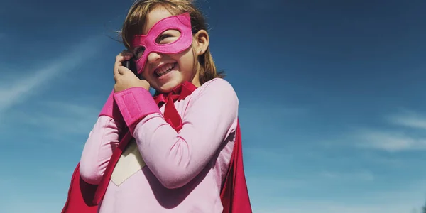 Little Girl Super Hero — Fotografie, imagine de stoc