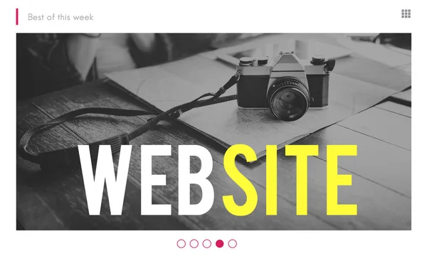 創造的なウェブサイトのバナー — ストック写真