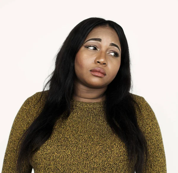 Afrikalı kadın üzgünsün