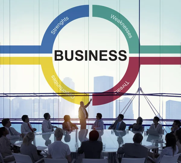 Aantal succesvolle zakenmensen — Stockfoto
