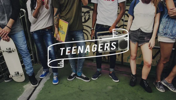 Teenagers Culture Style Concept — Stock Photo, Image