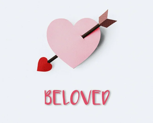 Aşk için Sevgililer günü kartı — Stok fotoğraf