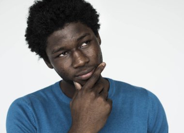 düşünme Afrika adam yüz 