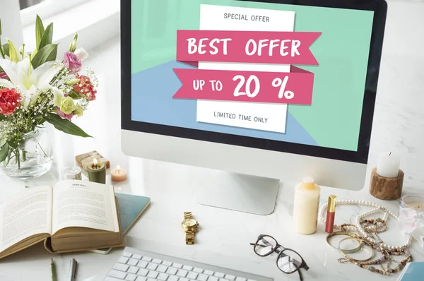 bilgisayar monitöründe çalışma alanı tablosu