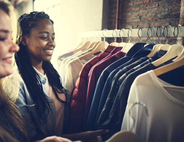 Woman Choosing Clothes — Stock Photo, Image