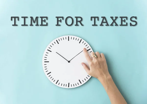 Conceito de Tempo para Impostos — Fotografia de Stock