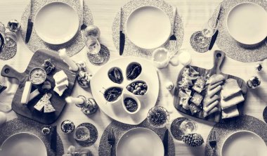 Tablo lokantada yemek ile servis