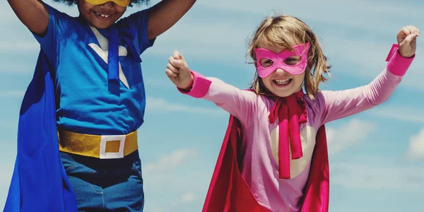 Kinderen Super Heroes — Stockfoto