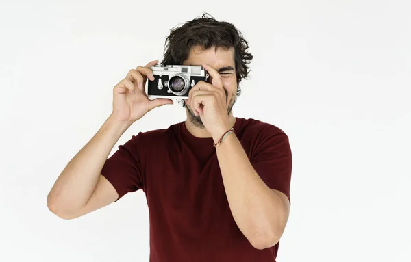 Hombre posando en estudio — Foto de Stock