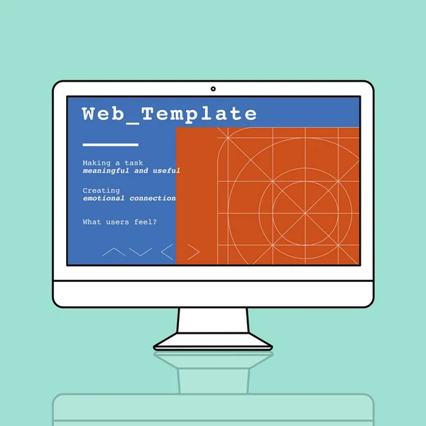 Monitor per computer grafico — Foto Stock