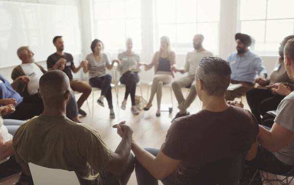 People at the Meeting in Office