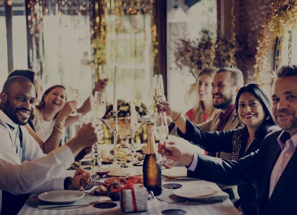 Amigos no conceito de festa — Fotografia de Stock