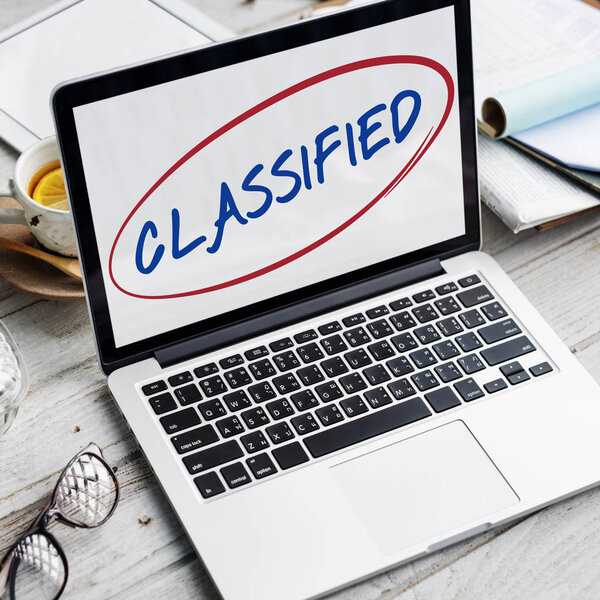 opened laptop on workplace table