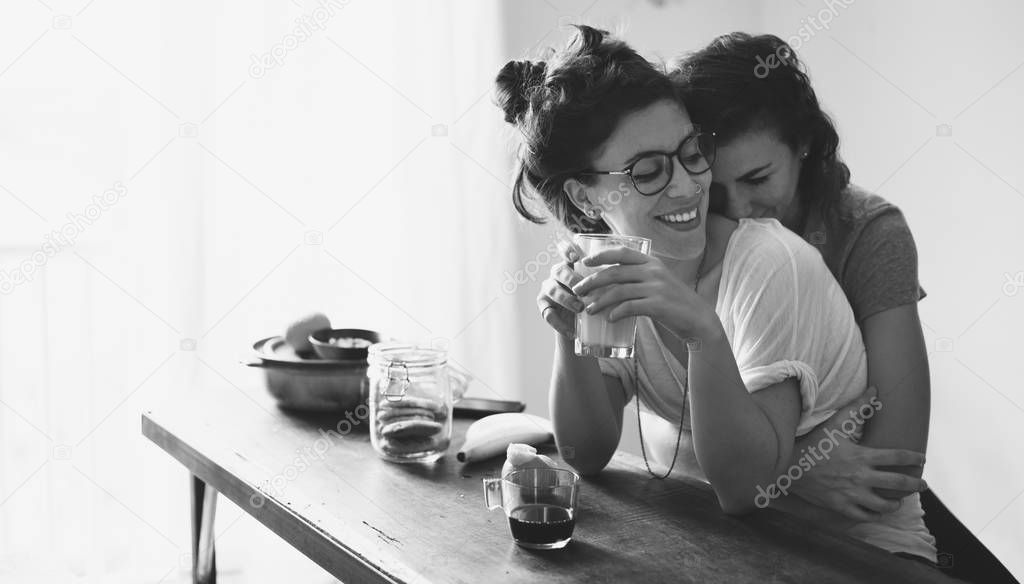 Lesbian Couple spending time Together