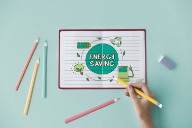 not defterinde çizim kişi