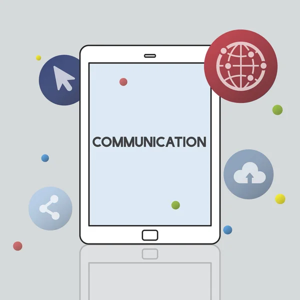 Internet Network Communication Connection Concept — Foto Stock