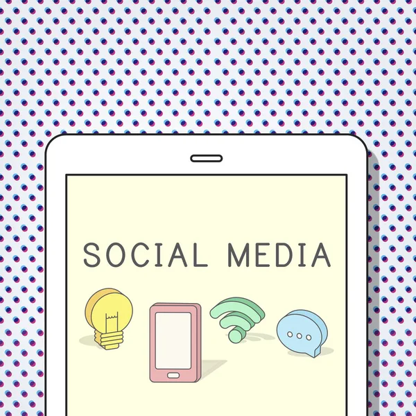 Social Media Online Community Connection Concept – stockfoto