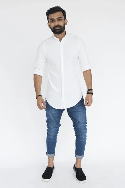 Casual indiano giovane uomo — Foto Stock