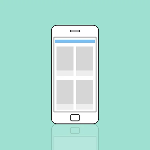 Design Template with mobile phone — Stock Photo, Image