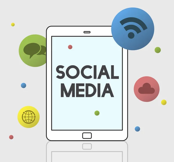 Social Media Communication Connection Concept — Foto de Stock