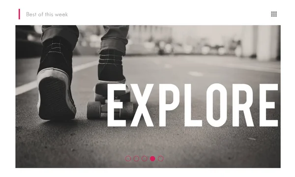 Creatieve website banner — Stockfoto