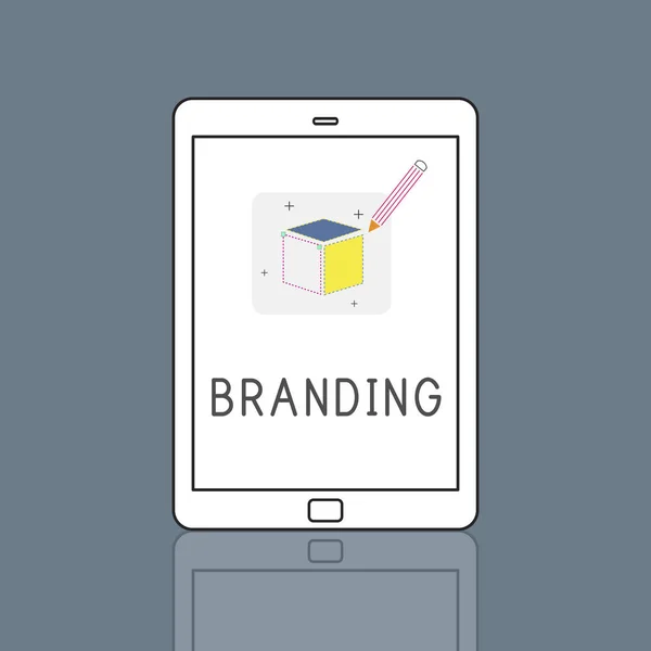 Product Brand Design Ideas Imagination Draft Concept — Fotografia de Stock