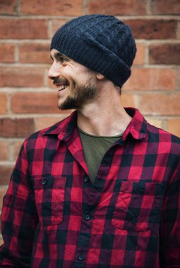 Man in Hipster hat
