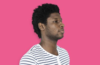 genç Afrikalı adamın yüzü