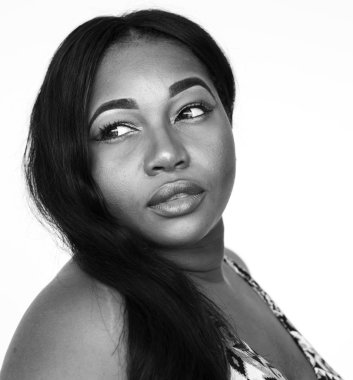 Afrikalı kadın yüzü