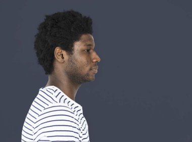 genç Afrikalı adamın yüzü