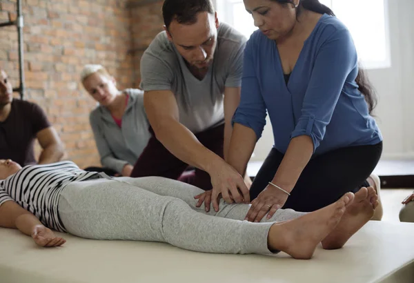 People Training to make Massage