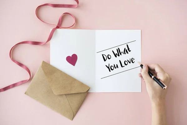 Tarjeta de amor para San Valentín —  Fotos de Stock