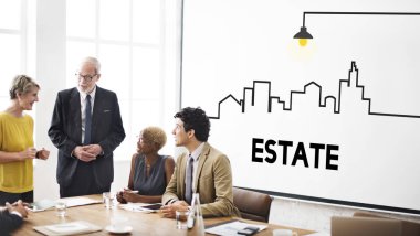 Ofiste çalışan iş ekibi.