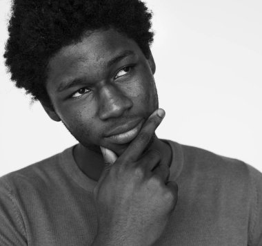 genç Afrikalı adamın yüzü