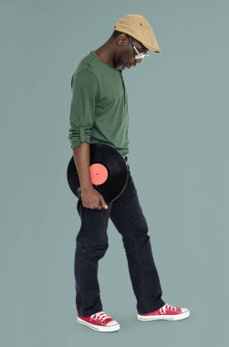 Vinil disk tutan adam