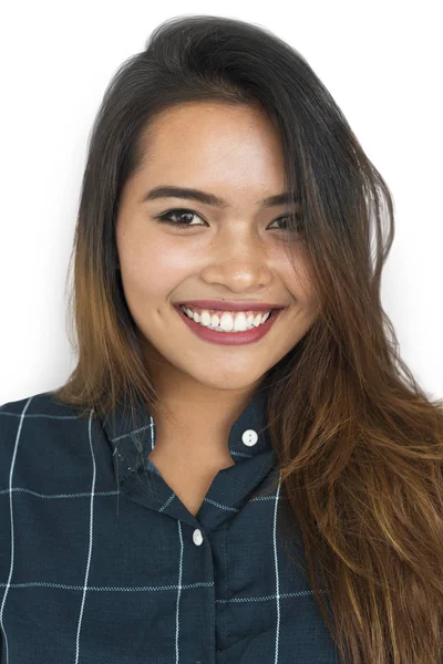 gülümseyen Asyalı kadın