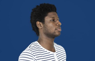 genç Afrikalı adamın yüzü