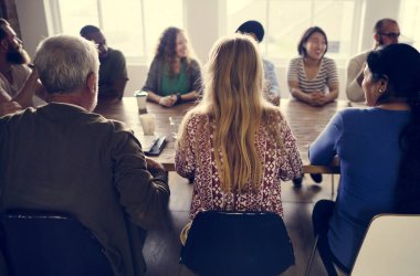 Office toplantıda insanlar