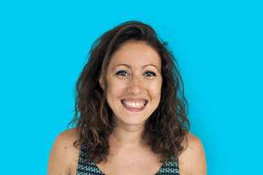 gülümseyen güzel kadın yüz