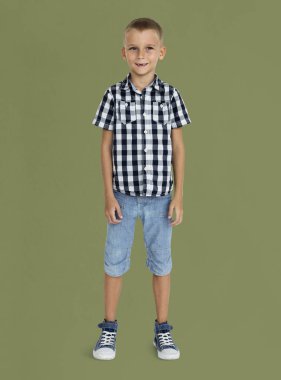  Little Boy in Studio