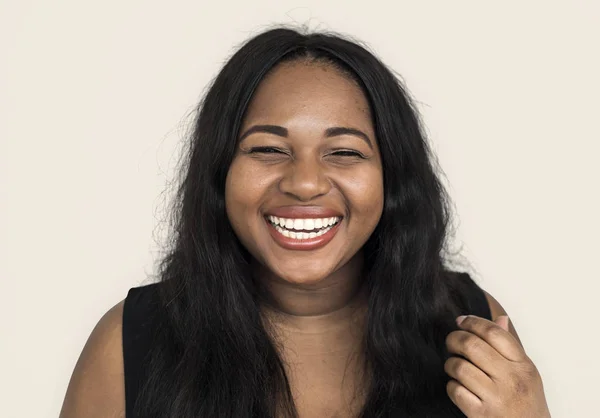 Rire visage de femme africaine — Photo