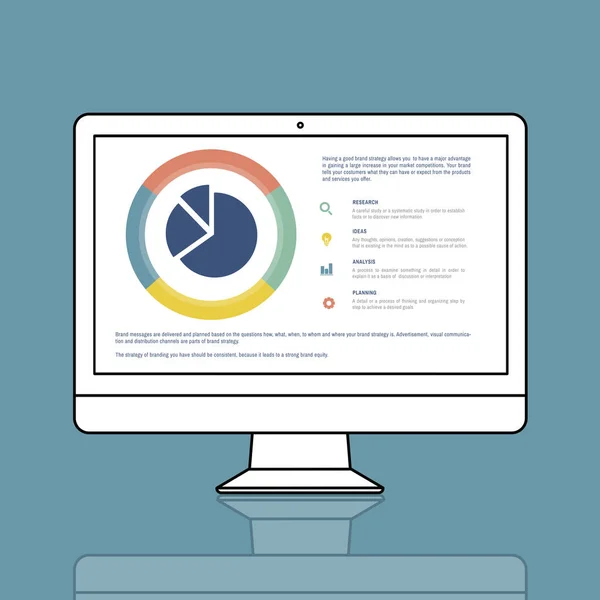 Graphic computer monitor — Stock Photo, Image