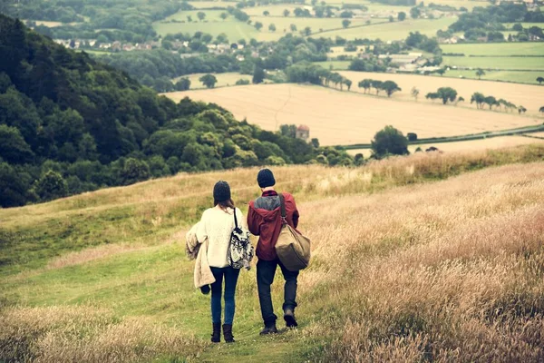 Young couple outdoors — Stock Photo, Image