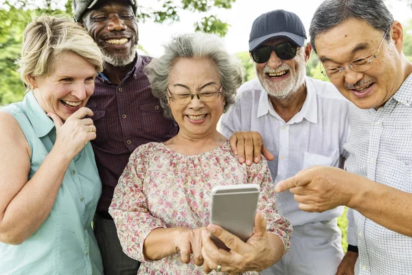 Grupp av ledande pensionering — Stockfoto