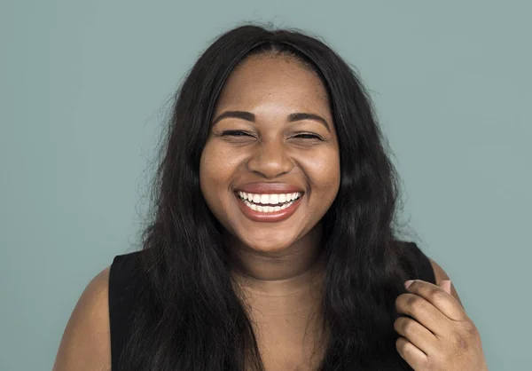 Смеющиеся африканские женщины лицо — стоковое фото
