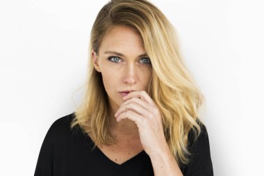 stüdyoda Kafkas kadın