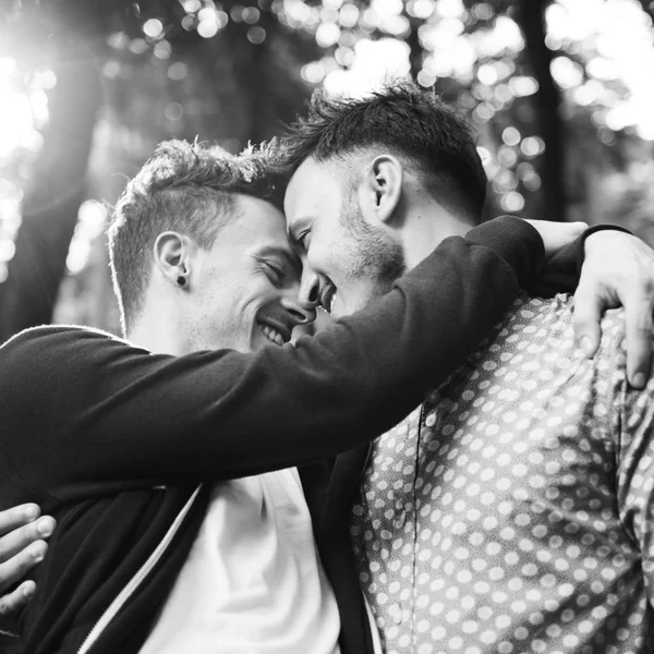 Gay casal no amor — Fotografia de Stock