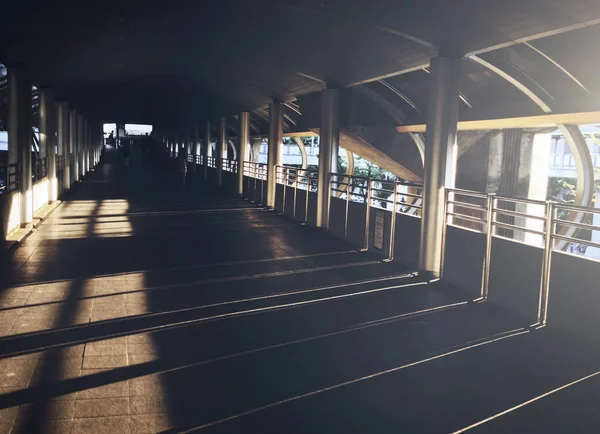 Empty terminal and shadows — Stock Photo, Image