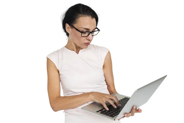 Businesswoman working on Laptop — Stock Photo, Image