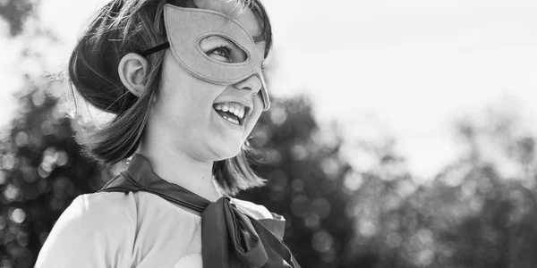 Little Girl Super Hero — Stock Photo, Image